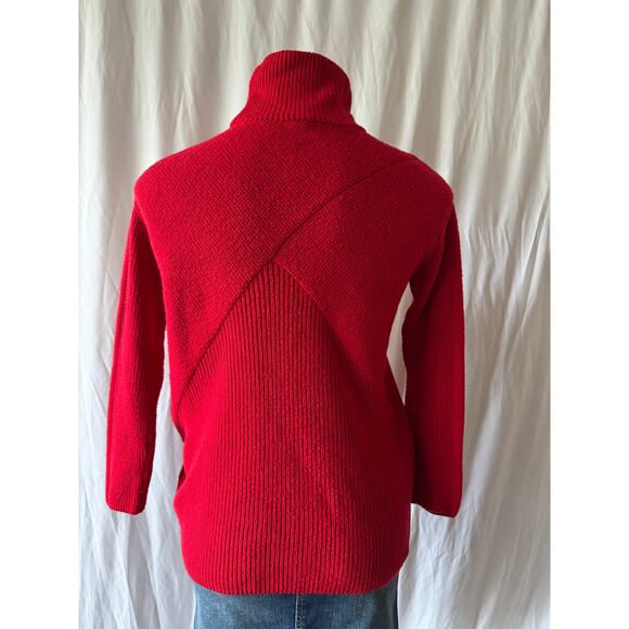 Talbots Red Turtleneck Sweater – Size Small - Picture 3 of 8